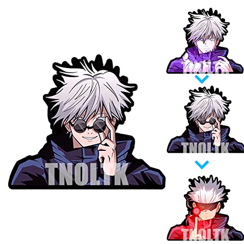 Image of 3D Motion Anime Car Decals Waterproof Stickers Anime Bumper Stickers for Car Automotive Laptop Window Skateboard Kids(J-3)