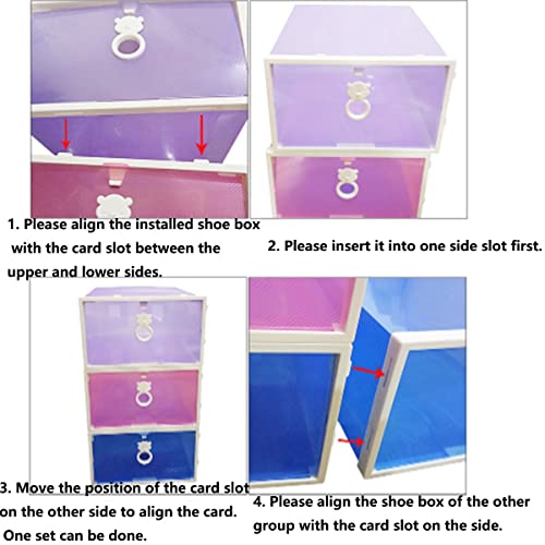 Coffre de rangement empilable pour chaussures afin de gagner de la place - 7