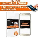 Samsung Galaxy S6 screen protector, COCOCAT [Tempered Glass][One-Touch Installation Automatically]0.15 mm Ballistic Glass Screen Protector Work with Samsung Galaxy S6 and Protective Case