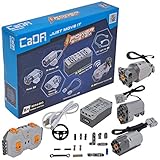 Bauteile für ein Lenkrad, USB-Ladekabel | Universell einsetzbar für LEGO und CaDA. Auch für die CaDA-Modelle C61007W, C61016W, C61018W, C61019W, C61020W