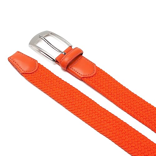Image of Fabio Valenti Canvas Elastic Fabric Woven Stretch Braided Belts for Men Women Junior with Multicolored /Full Sizes