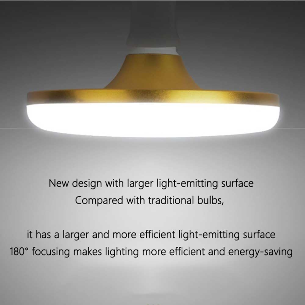 Paquete de 10 Bombillas Led E27 de Bajo Consumo, Bombillas Led de Alta Potencia de 70 W, Bombillas Demento Led, Base E27 de Luz Diurna de 6000 K-6500 K, Lámpara de Disco de Luz Blanca/Yellow