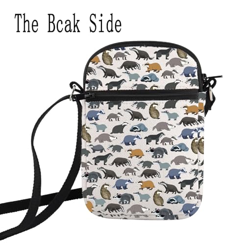 Honey Badger Lovers Housewarming Gift Honey Badger Don't Care Crossbody Bag Wild Animals Gift4