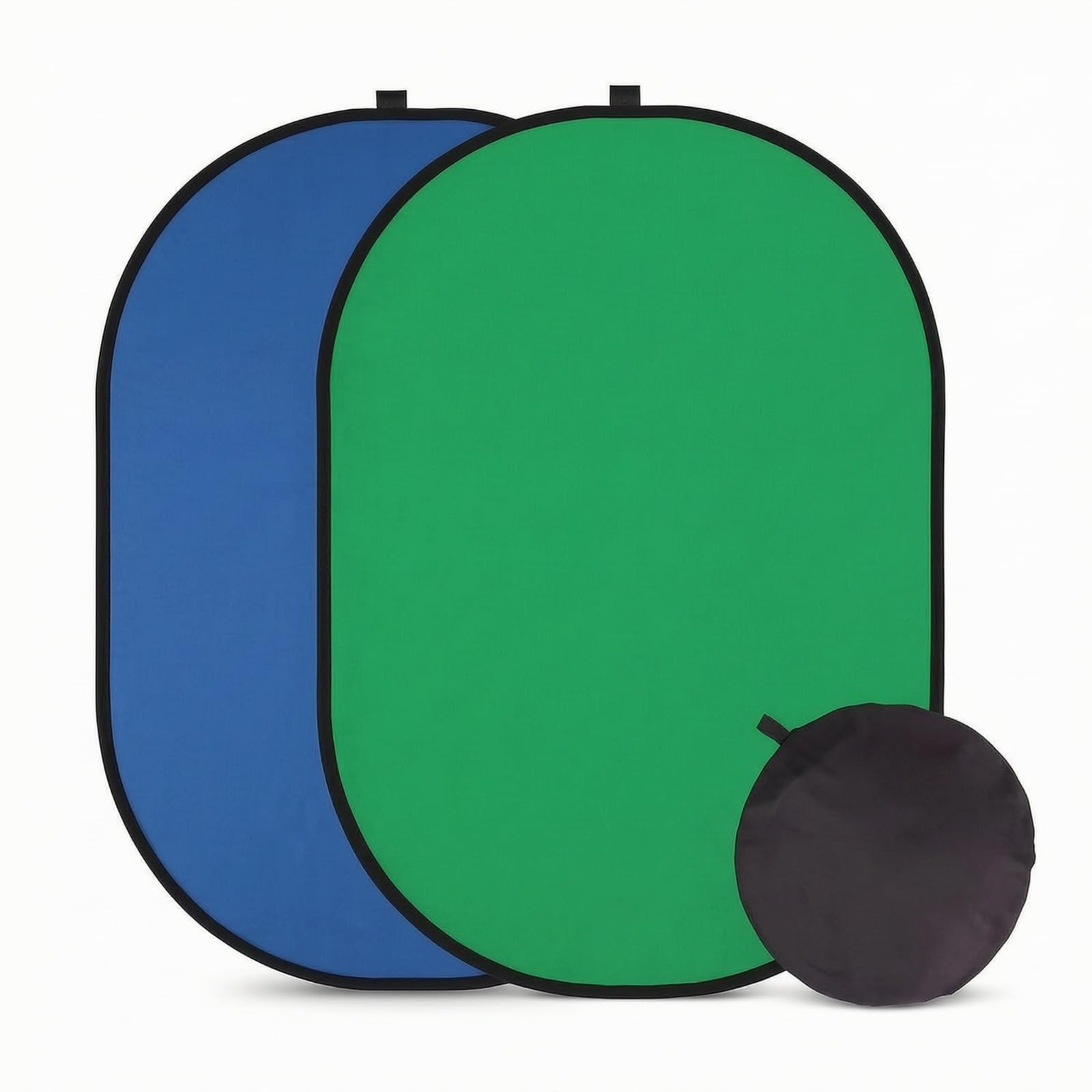 Pannello Sfondo Pieghevole Portatile Sfondo Pieghevole Chromakey Fotografico Bicolore per Riprese Video, Casa, 150 200cm, Pannello Di Sfondo Blu E Verde Due In Uno