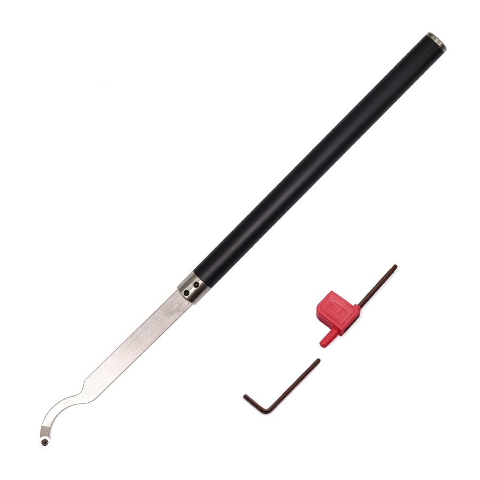 1 szt. 558mm narzędzie do toczenia drewna łabędzia szyja Hollower z końcówką węglikową miska tokarka dłuto listwa narzędziowa z okrągłą płytką z węglika 8.9mm frez dla hobbystów drewna lub majsterkowi