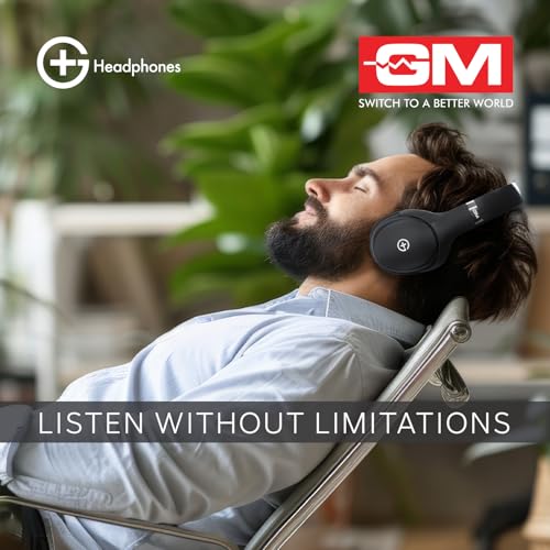 GM G+ Over-Ear Headphones Black - Image 3