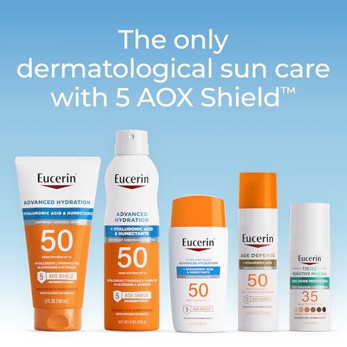 Eucerin Advanced Hydration Face Sunscreen Lotion, SPF 50, 1.7 FL OZ - image 7