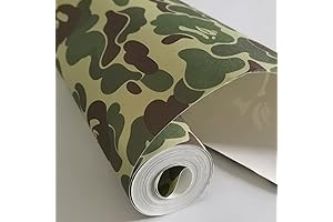 Camouflage Peel and Stick Contact Paper for Walls, Cabinets, Furniture, Doors, and Classrooms
