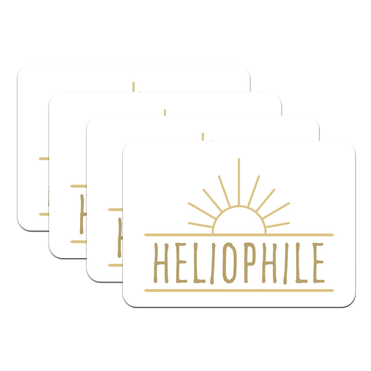 Set de table en caoutchouc rectangulaire blanc pour protection de table