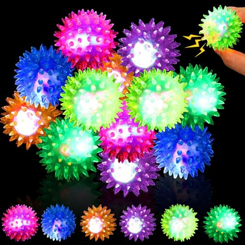 12 Stück Igelball, Leuchtball, Igelbälle Leuchtspielzeug Kinder, Igelball Weich Kinder, Geschenke Kindergeburtstag Mitgebsel, Give Aways Kindergeburtstag, Party Gadgets Kleine Geschenke Jungen Mädchen