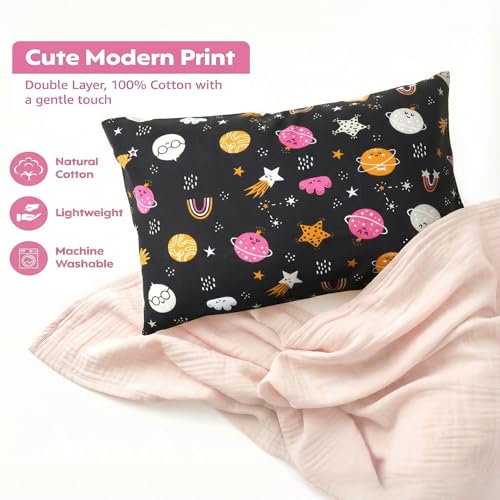 Image of a baby cherry Kids Pillow with 1 Pillowcase- 12x18in | Perfect Toddler Pillow for Sleeping |Little Baby Pillow for Boys & Girls (2Yr to 6 Yr)