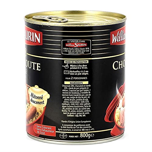 WILLIAM SAURIN - Choucroute Royale 800G - Lot De 3 - Vendu Par Lot