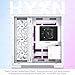 HYXN H1 HYXN ATX PC Case - Pre-Installed with 7 PWM ARGB Fans - Dual Cavity Mid-Tower PC Gaming Case - with Type-C - Can Hold up to 3X 360mm heatsinks simultaneously (White, H1)