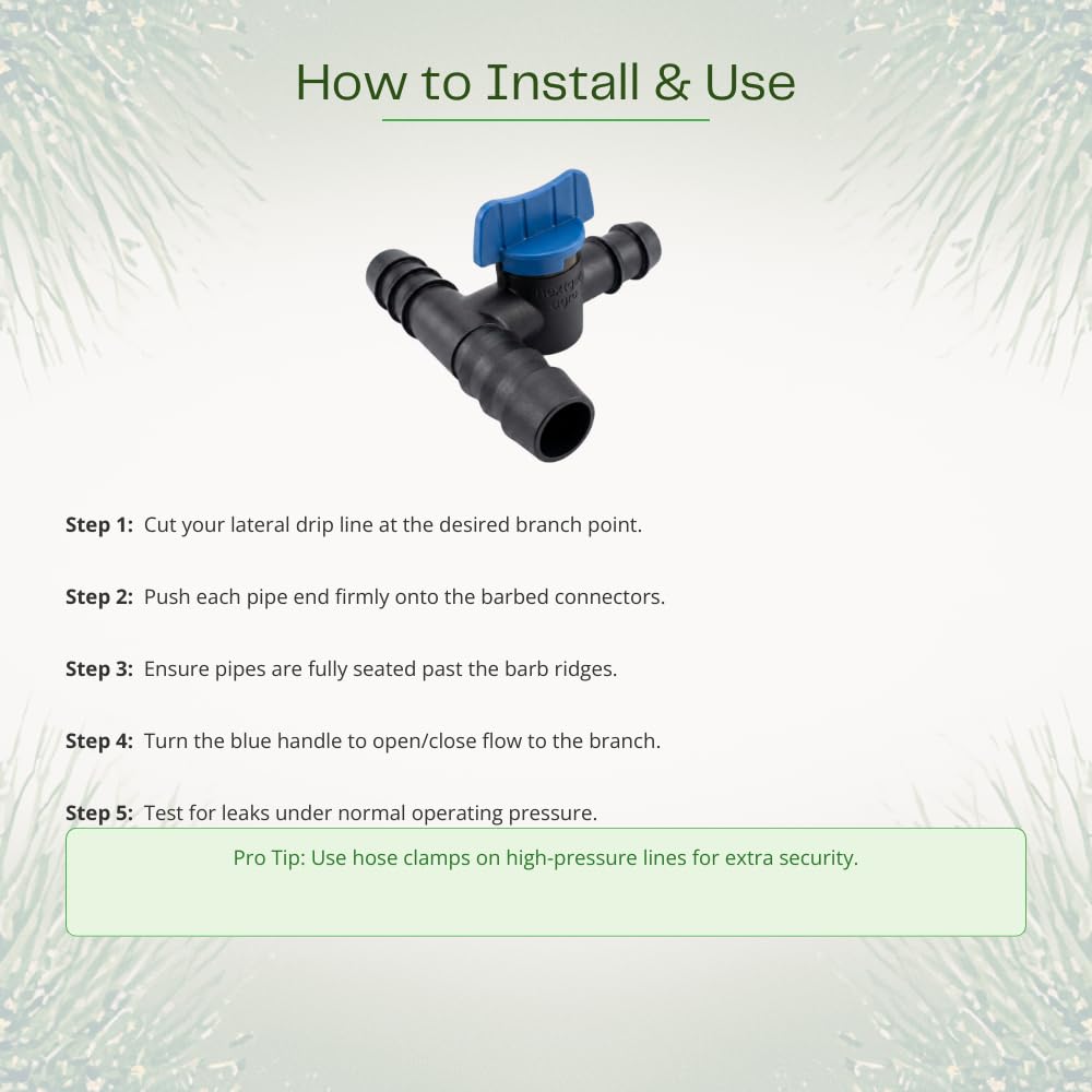 Drip Irrigation Connectors - 10 Pack -4