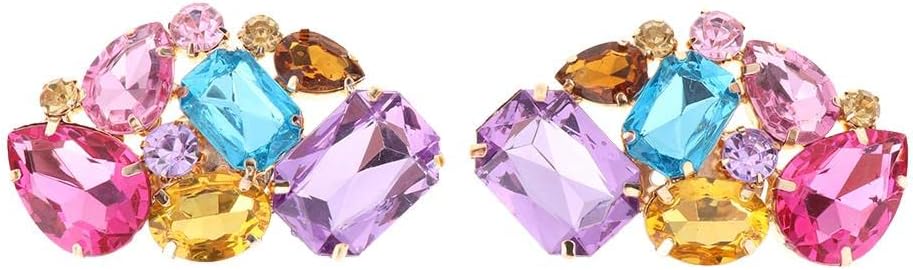 2 Pieces Colorful Crystal