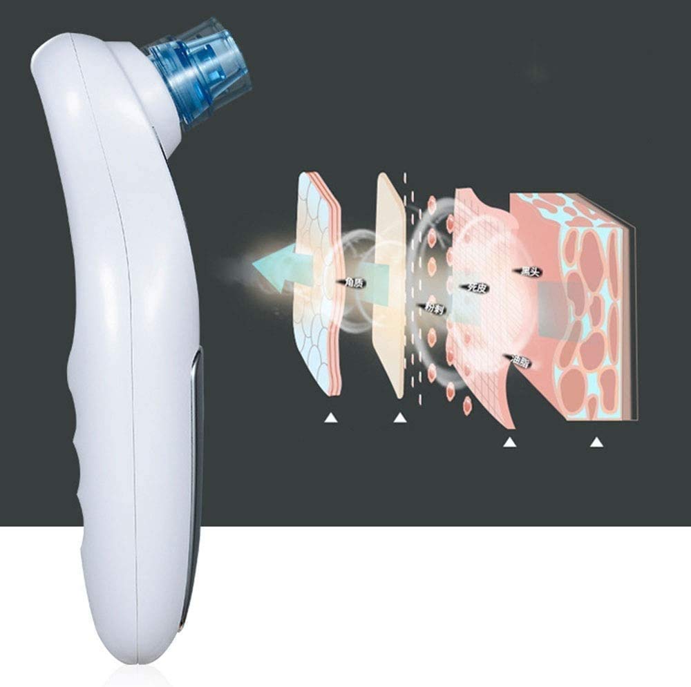 Blackhead Smowover Assostier, Aspirapolvere Pore Blackhead Remover Aspiratore Ricaricabile Aspiratore Ricaricabile con Schermo a LED e 4 sonde 3 modalità USB Ricaricabile per Donne e Uomini