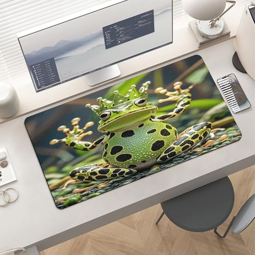 Crown Frog Desk Pad Large Office Desk Mat 30x60cm miniatura 6