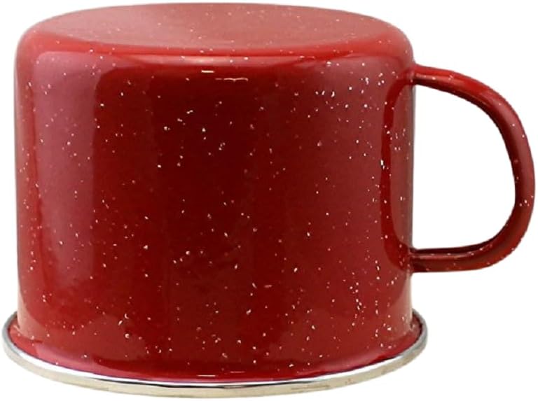 16oz Enamel Mugs 2-Pack - Versatile for Camping, Beach, Travel, Home, and Outdoor Use: Ideal for Hot/Cold Beverages, Soup, and More by Dependable Industries (Red) - Image 6