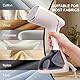 OKYUK Steamer Dampfglätter 1800W, Tragbarer Dampfglätter Konstante, Hemdenbügler, 320ml Dampfbügeleisen Tank, mit 2 Dampfbürste, für Zuhause, Büro, Reisen, Steam Iron Faltenentferner (Schwarz)