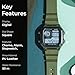 SKMEI Reloj digital cuadrado para hombre, clásico Imagen de SKMEI Reloj digital cuadrado para hombre, clásico