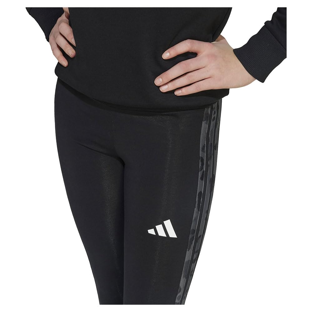 adidas Animal 3 Stripes Single Jersey Leggings 13-14 Years