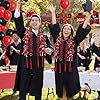 RoundFunny Red Black 99 Pcs Graduation Leis 2026 Candy Ribbon Leis Kit Class of 2026 Congrats Candy Necklace DIY Craft Accessories Graduation Gift for Party Supplies High School College #4