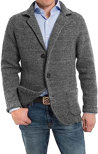 Aoysky Men's Shawl Collar Cardigan Sweater Button...