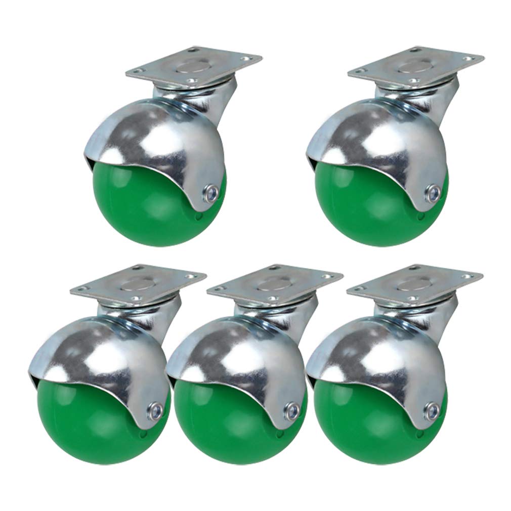 Roulettes de meuble en nylon de 50 mm avec support galvanisé robuste
