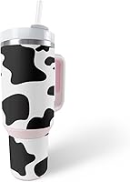 Vista 1 de MightySkins Skin - Vaso de vinilo compatible con Stanley The Quencher H2.0 FlowState de 30 onzas, estampado de vaca, protectora, duradera y única