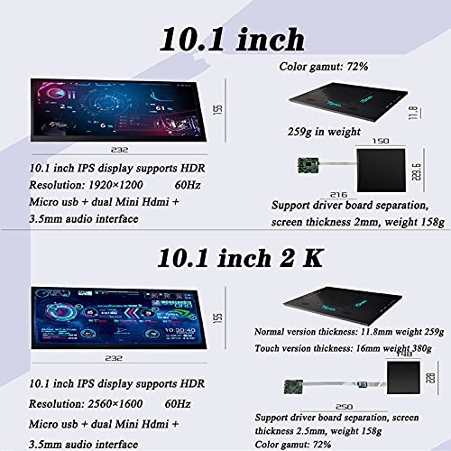10 Inch Cpu-Monitor, Cpu-Temperatuurmonitor, Temperatuurbewaking, Dynamisch Lichtbord, Computertemp-Monitor voor… - Image 7