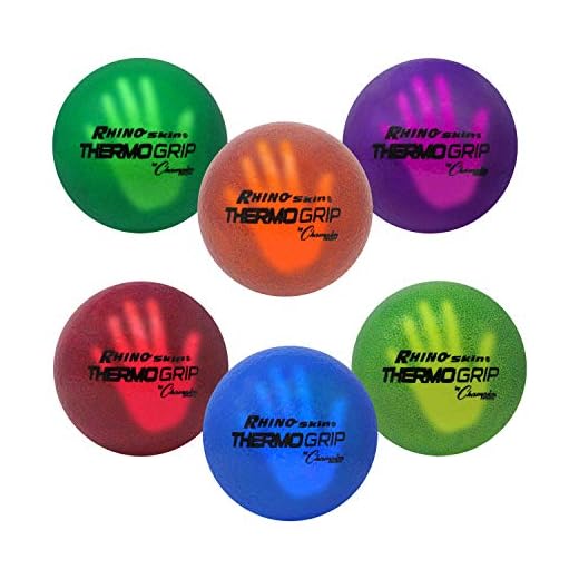 Champion Sports Premium Rhino Skin Dodgeball with Mesh Storage Bag, Set of 6 - Temperature Color Changing Playground Balls for Outdoor Games and Gym Class - Low Bounce Dodgeballs