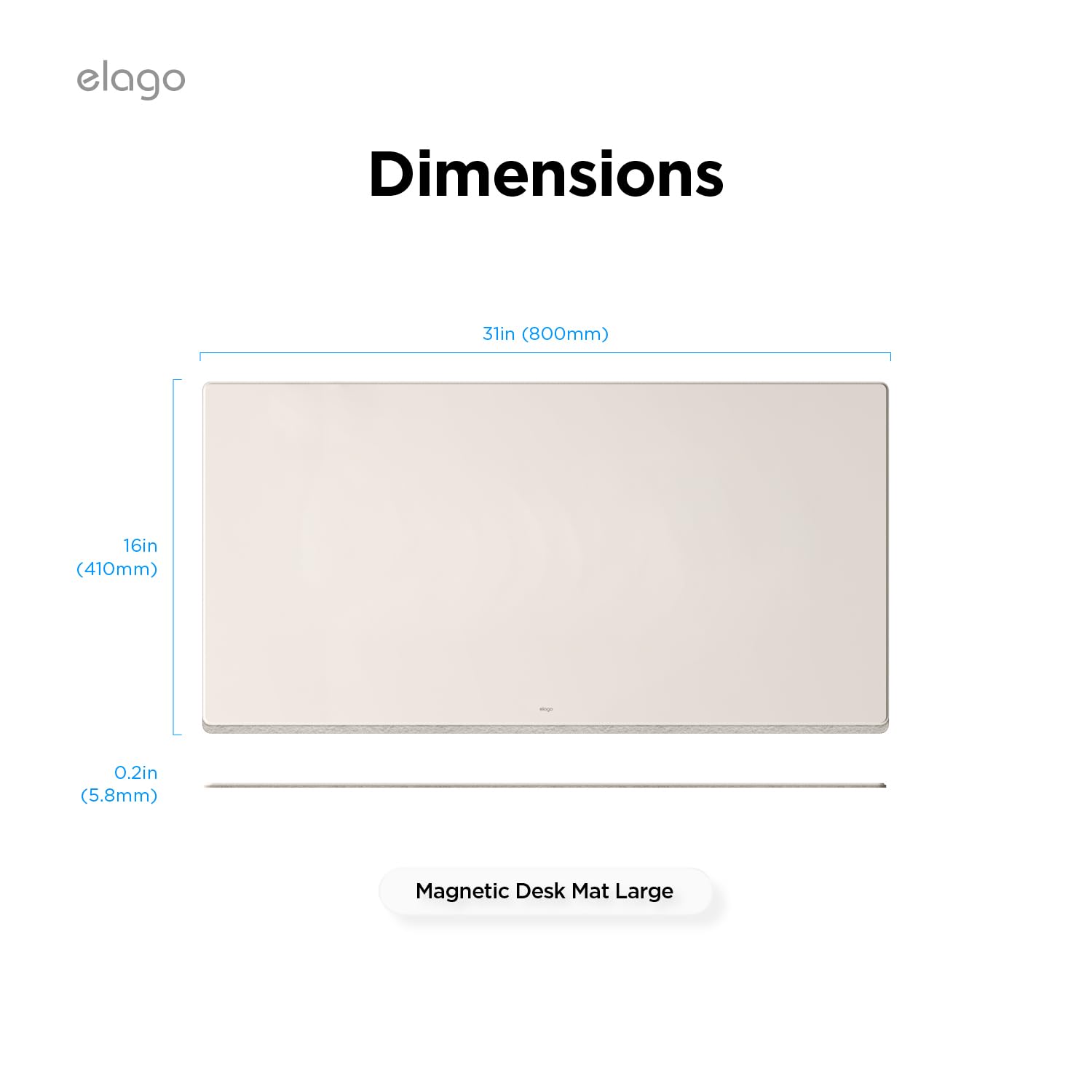 elago Tappetino da Scrivania Magnetico Smart, Sottomano Impermeabile