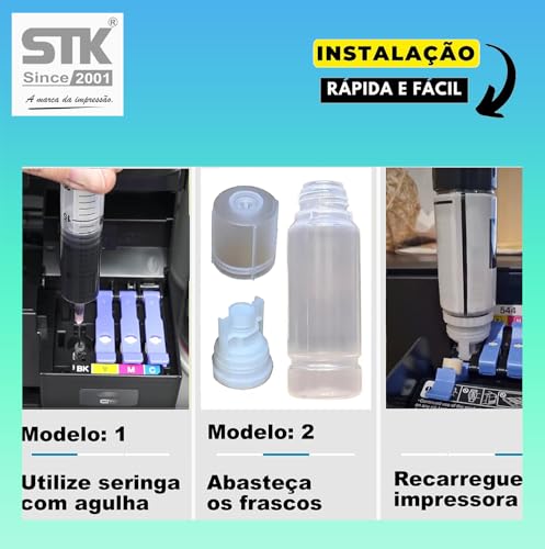 Kit 4 Tintas Stkink Compatível L5590 1,75 Litro