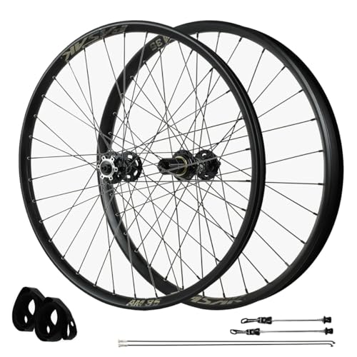 LPYDWZ }EeoCNzC[Zbg 26/27.5/29C`AA~nu fBXNu[L AM MTBzC[ X[ANX 32oCNzC[ 7-12Xs[hJZbgɓK(QR Front Rear wheel,26 INCH)