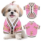 XGDMEIL - Suéteres para perros pequeños, bonitos de punto de oso para perros pequeños, medianos, suaves, para mascotas,...
