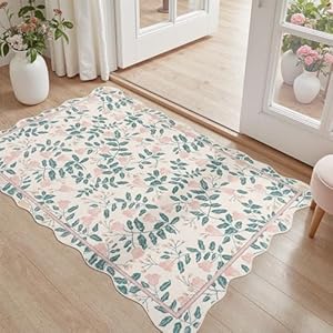 DCX Washable 2x3 Snake Rug, Beige Gothic Rug for Living Room, Soft Low Pile Carpet, Kid & Pet Friendly with Rubber Back Non Slip, Stain Resistant Rug for Bedroom Dining Room Office