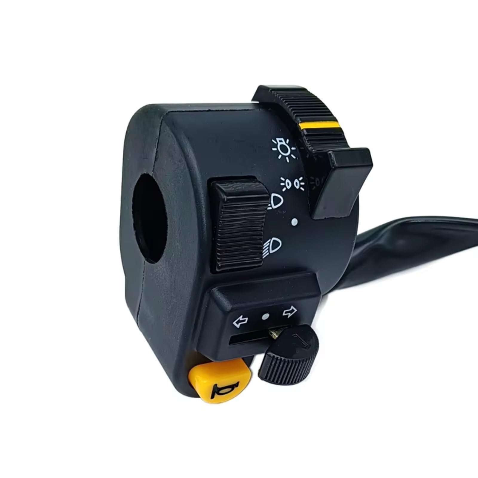 Moto puesta en marcha Interruptor 22mm Interruptor Manillar Motocicleta Para Bocina Faros Luces Antiniebla Intermitentes ATV Para Scooter Triciclo Universales De 12 V Accesorios