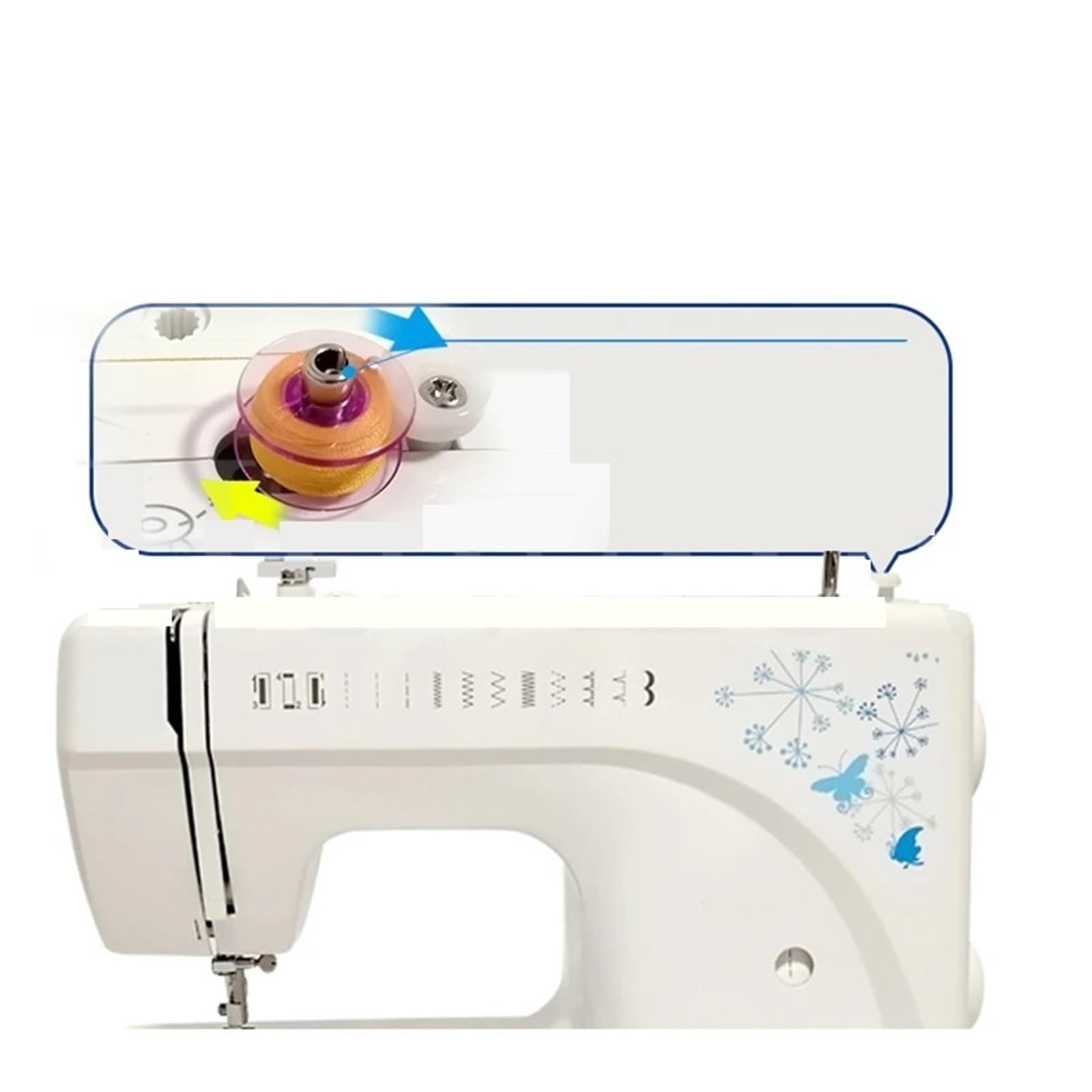 Máquina De Coser JH8190S, Eléctrica Doméstica, Multifuncional, For Comer, Cinturón Grueso, Máquina De Coser Bordada Overlock