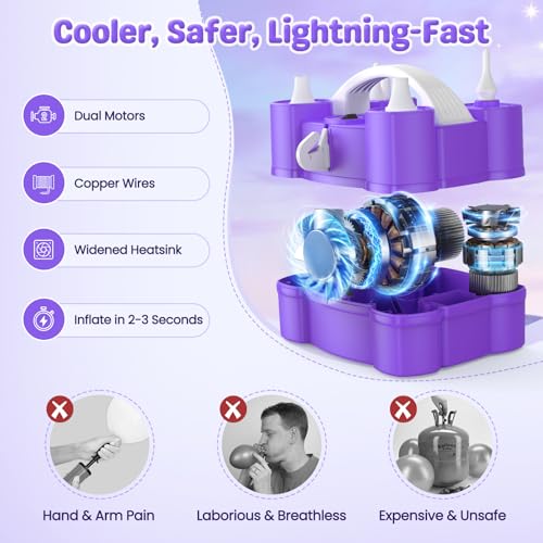 Keaibuding 4-in-1 Electric Balloon Pump