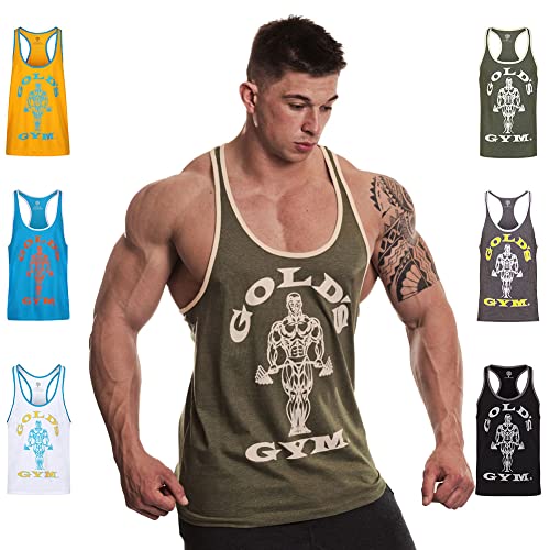 Gameworld Muscle Joe Contrast - Débardeur sans manches - Homme - Army - FR: M (Taille Fabricant : M)