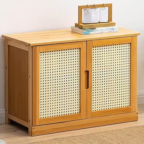 Meuble de rangement à chaussures compact et banc d'entrée en tissu