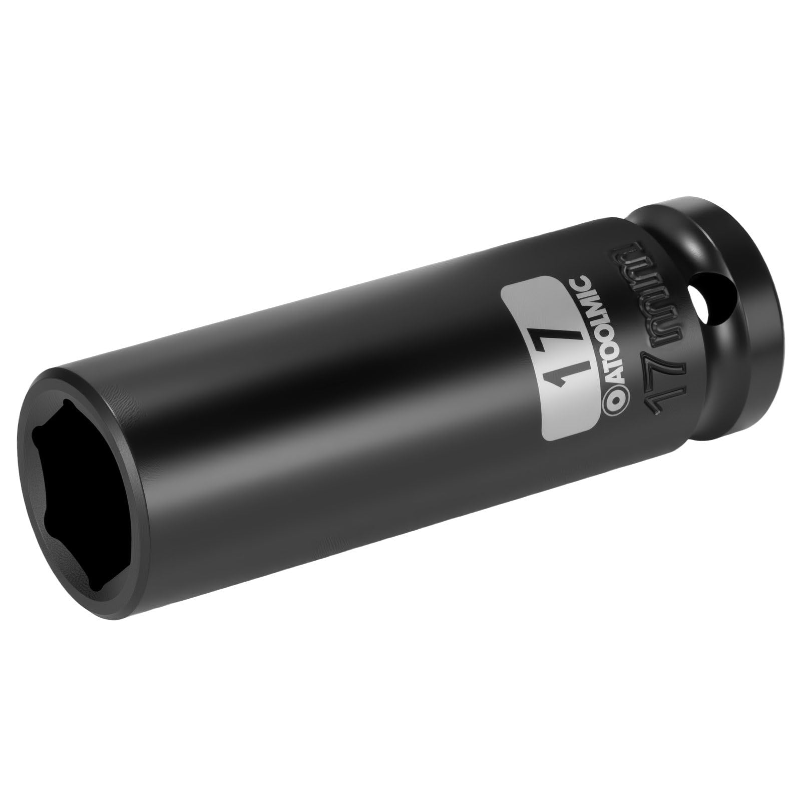 1/2 Inch Drive x 17mm Deep 6PT CR-MO Impact Socket for Removing Axle nut