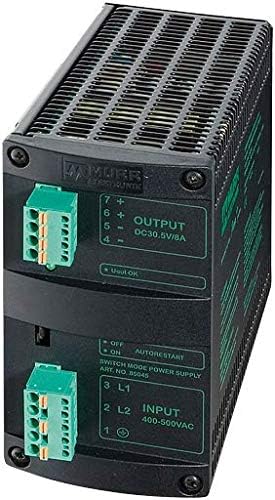 Murr Elektronik, 85071, MCS Power Supply 3-Phase, Primary Switched in: 360-550VAC Out: 24-28V/10ADC