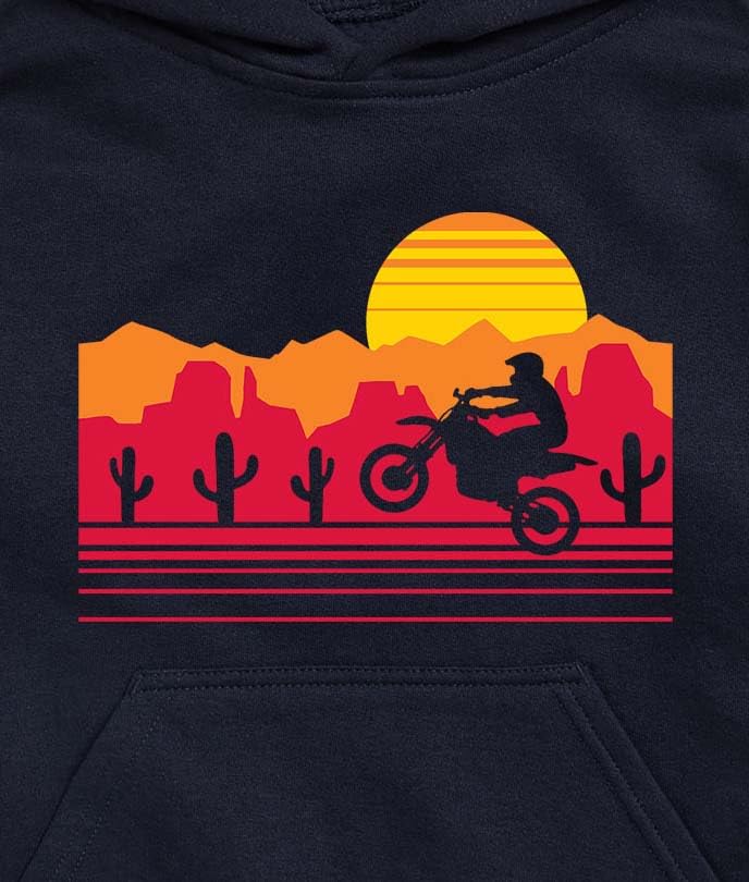 Instant Message - Desert Rider-Toddler and Youth Pullover Fleece Hoodie3