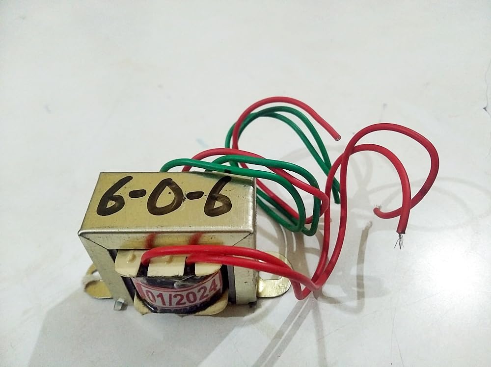 6-0-6 500mA Transformer Copper Winding Step Down 220V AC to 6V AC Center tapped (B0CQ3S3MTM) Amazon Price History, Amazon Price Tracker