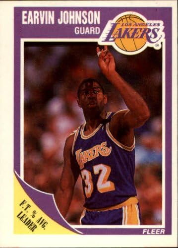 1989 Fleer Basketball Card (1989-90) #77 Magic Johnson