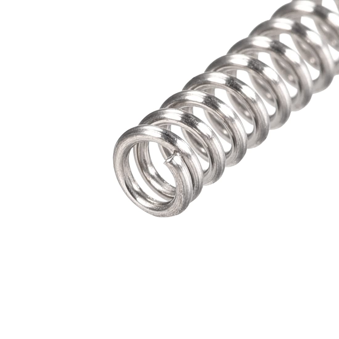 uxcell Compression Spring,304 Stainless Steel,3mm OD,0.5mm Wire Size,6mm Compressed Length,10mm Free Length,4N Load Capacity,Silver Tone,10pcs — Amazon image 4