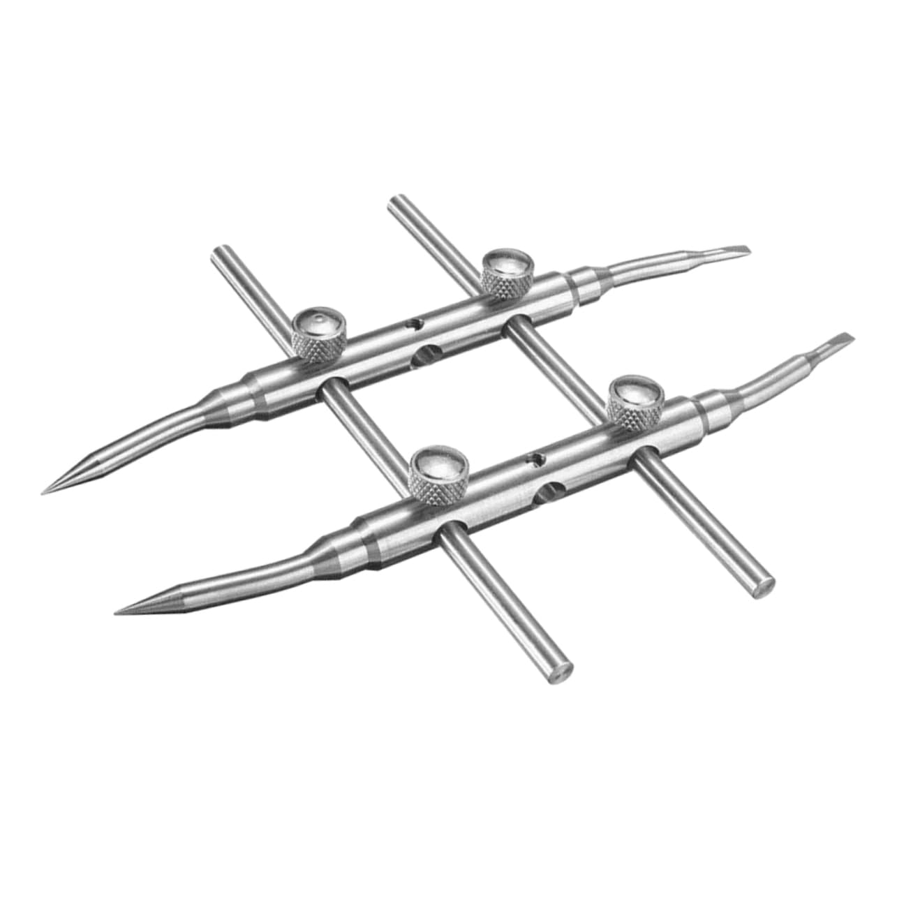 UKCOCO Metall Silber mit Ergonomischem Design Kameraobjektivschlüssel und Festem Griff Werkzeug zur Linsenreparatur und Öffnungsschlüssel für Teleskoplinsen