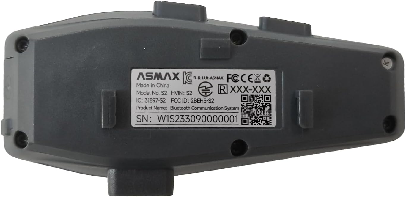 ASMAX S1 Product Label
