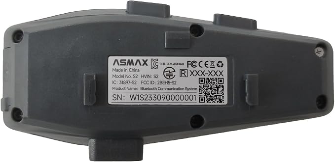 Intercomunicador Bluetooth para casco moto ASMAX S1 2 Pack miniatura 9